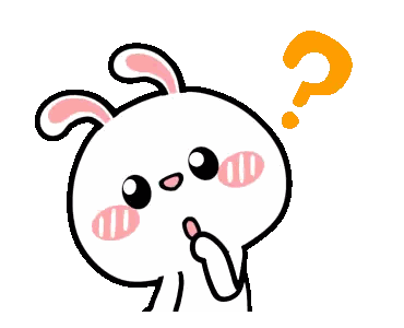 Cartoon Rabbit With Question Mark