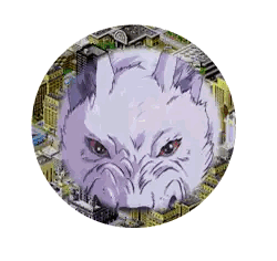 Cartoon Rabbit with Red Eyes