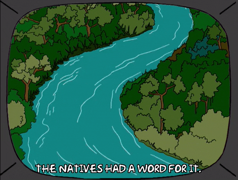Cartoon River Flowing GIF