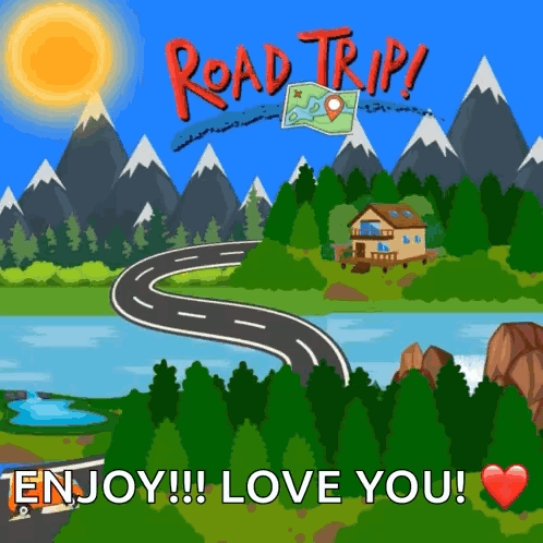 Cartoon Road Trip Enjoy!!! Love You