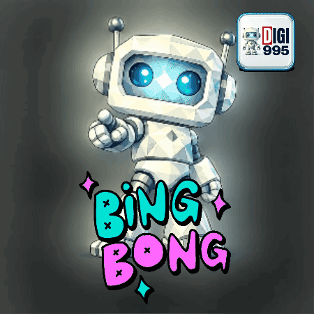 Cartoon Robot Saying Bing Bong