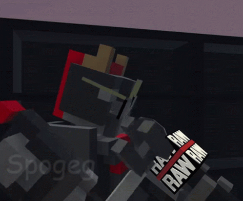 Cartoon Robot Saying Raw Raw Raw GIF