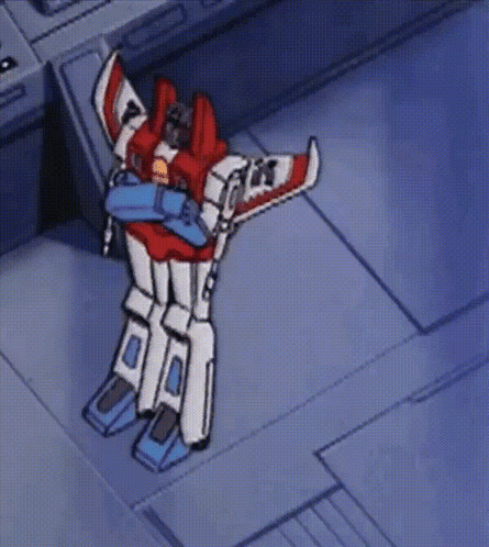 Cartoon Robot Standing on Floor