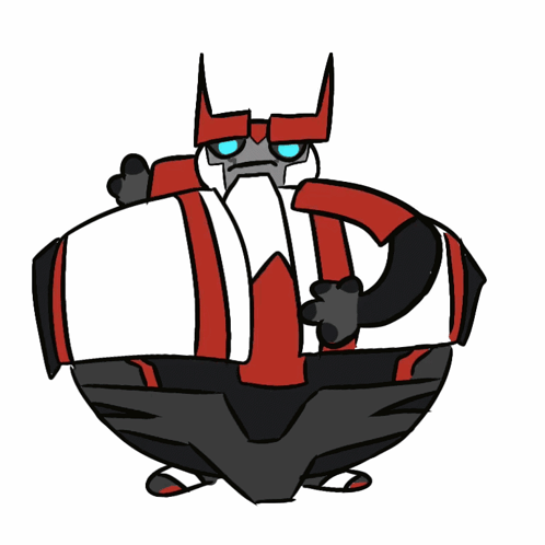 Cartoon Robot With Blue Eyes and Beard