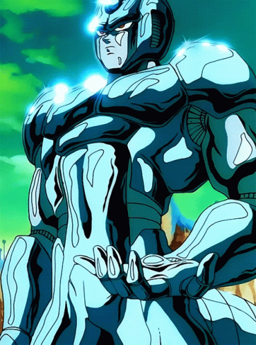 Cartoon Robot With Blue Glowing Head