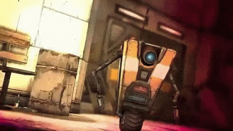 Cartoon Robot With Camera On Head GIF