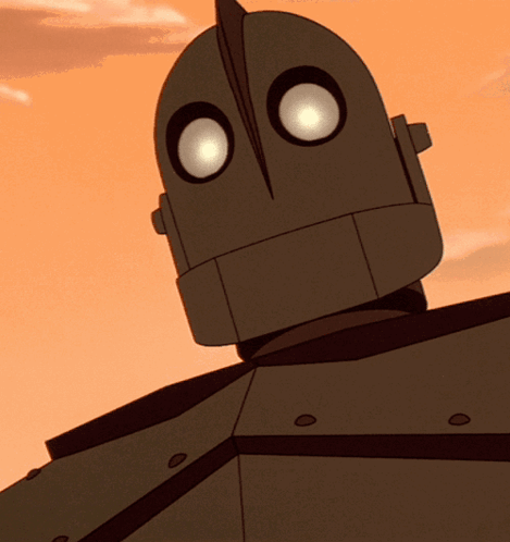 Cartoon Robot With Large Helmet