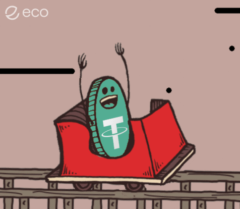 Cartoon Roller Coaster With Coin With T