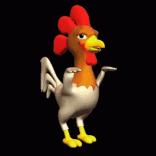 Cartoon Rooster Dancing GIF