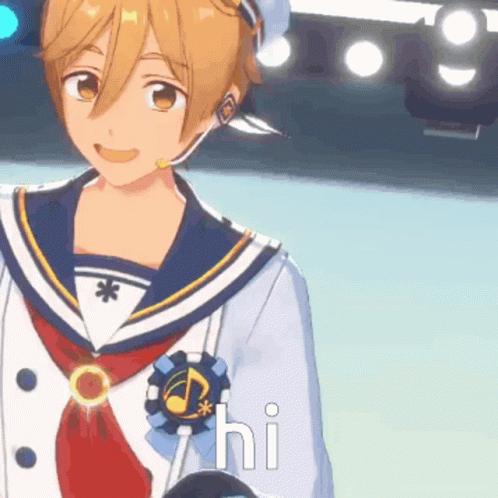 Cartoon Sailor Saying Hi