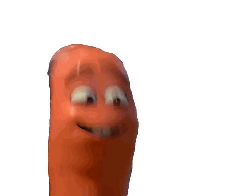 Cartoon Sausage Making Funny Face