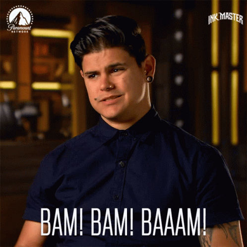 Cartoon Sausage Says Bam GIF