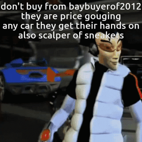 Cartoon Saying Don't Buy From Baybuyer Price Gouging
