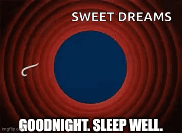 Cartoon Saying Goodnight Sleep Well GIF