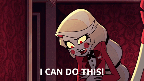 Cartoon Saying I Can Do This In Dark Room GIF