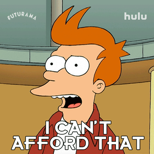 Cartoon Saying I Can't Afford That