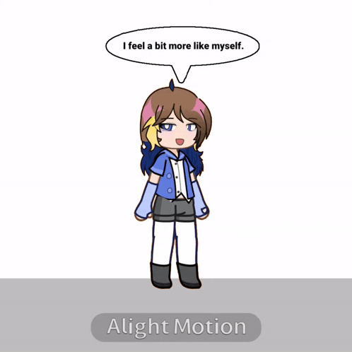 Cartoon Saying I Feel a Bit More Like Myself