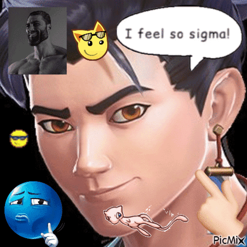 Cartoon Saying I Feel So Sigma