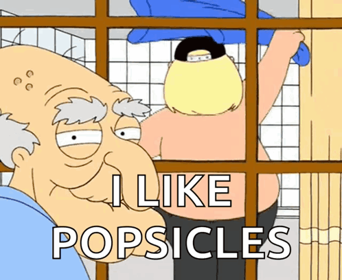 Cartoon Saying I Like Popsicles