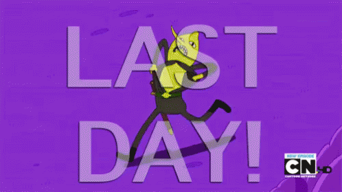 Cartoon Saying Last Day