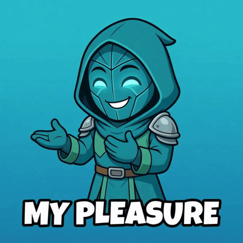 Cartoon Saying My Pleasure