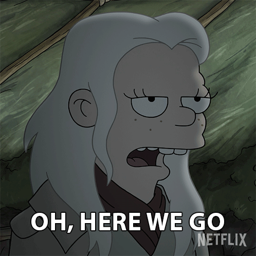 Cartoon Saying Oh Here We Go
