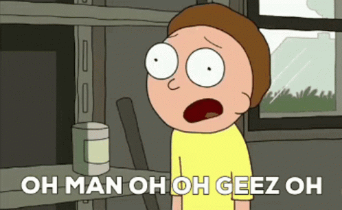 Cartoon Saying Oh Man Oh Oh Geez Oh GIF