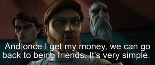 Cartoon Saying Once I Get My Money