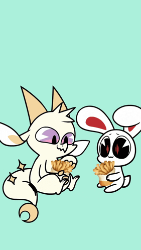 Cartoon Saying Onion Ring in Fries