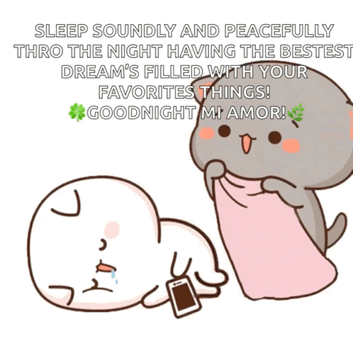 Cartoon Saying Sleep Soundly