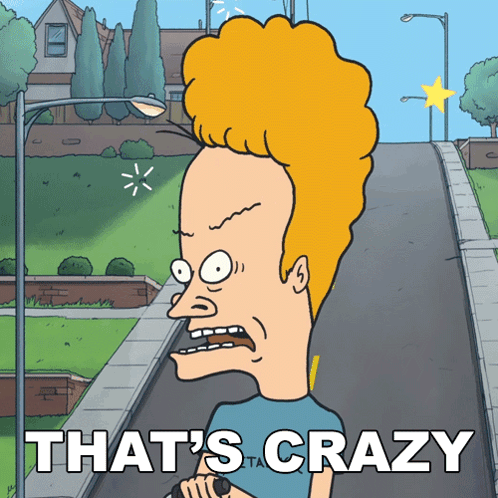 Cartoon Saying That's Crazy GIF