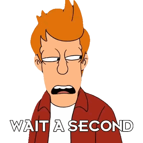 Cartoon Saying Wait a Second