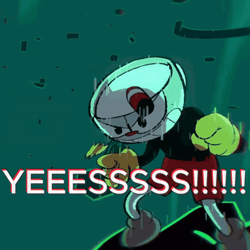 Cartoon Saying Yeeesssss GIF