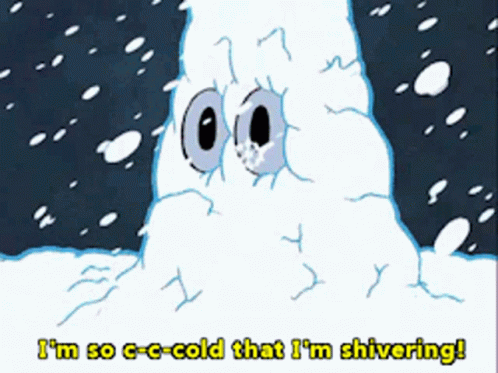 Cartoon Says I'm So Cold That I'm Shivering GIF