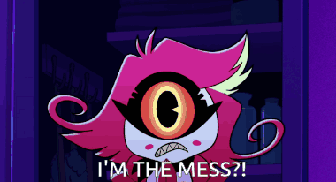 Cartoon Says I'm the Mess in Dark Room