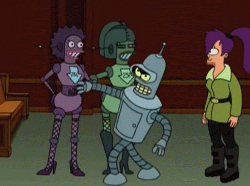 Cartoon Says Shut Up Baby I Know It With Robots GIF