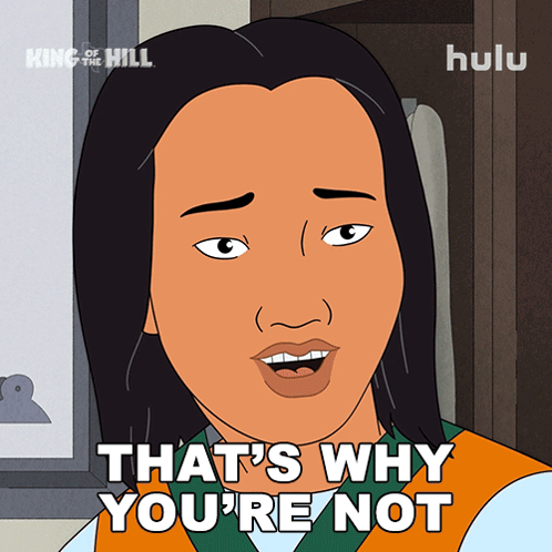 Cartoon Says That's Why You're Not