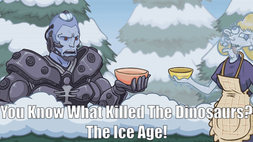 Cartoon Says You Know What Killed The Dinosaurs GIF