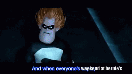 Cartoon Scene and When Everyone's Weekend at Bernie's