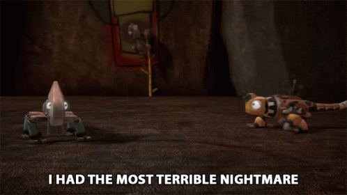 Cartoon Scene I Had The Most Terrible Nightmare GIF
