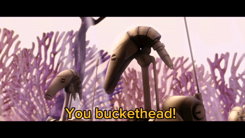 Cartoon Scene You Buckethead