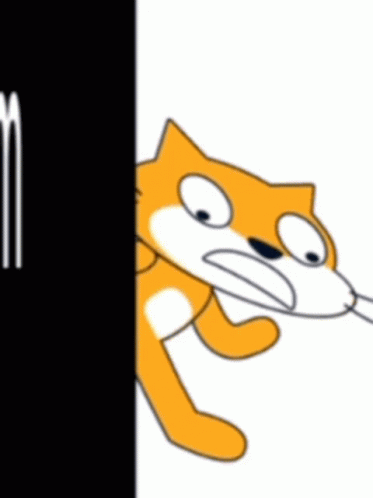 Cartoon Scratch Cat GIF