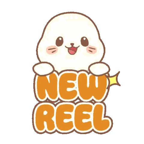 Cartoon Seal Holding New Reel