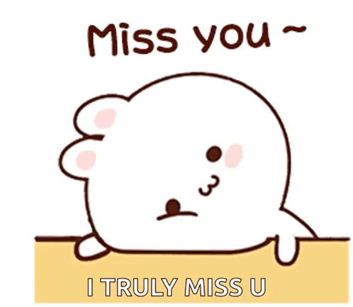 Cartoon Seal Miss You