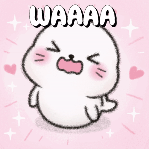 Cartoon Seal Saying Waaaa
