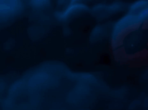 Cartoon Shark Surrounded By Smaller Sharks GIF