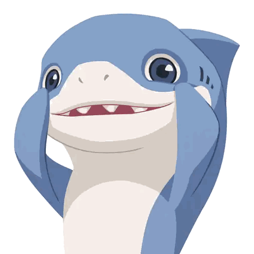 Cartoon Shark With Tongue Out