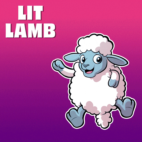 Cartoon Sheep Lit Lamb