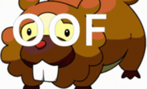 Cartoon Sheep Saying Oof