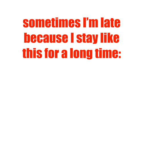 Cartoon Sheep Saying Sometimes I'm Late
